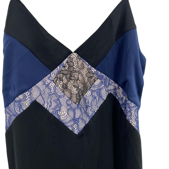 Express Blue Black Lace Detail Cami Size XS - Picture 2 of 5